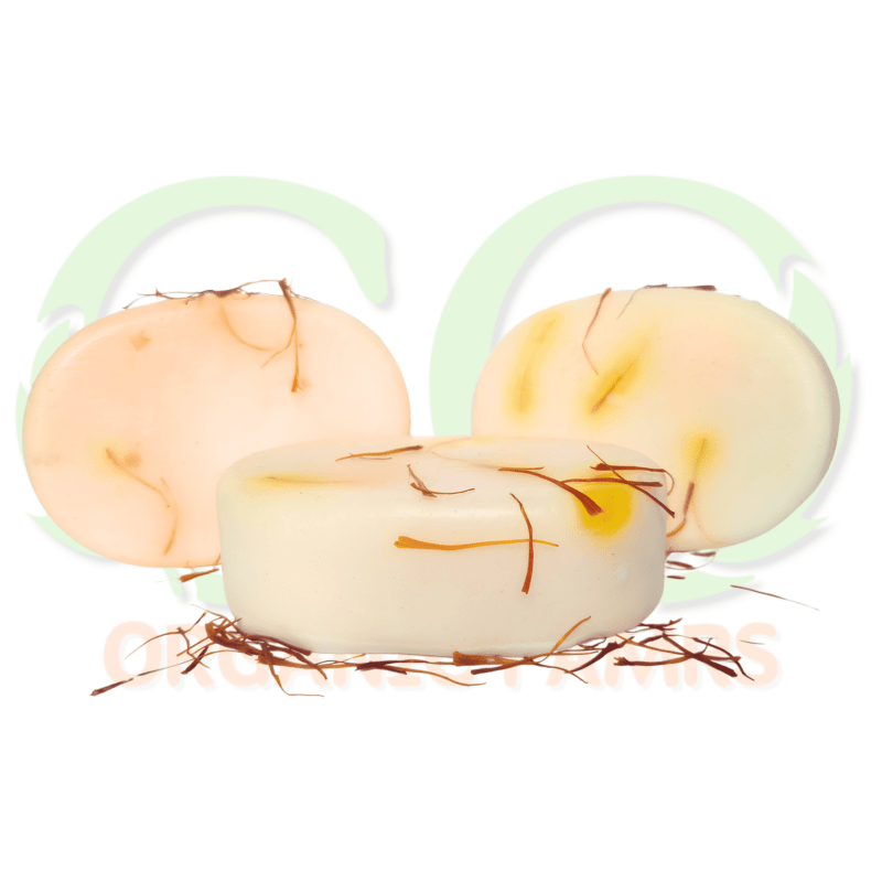 Shea Butter Soap with saffron decoration
